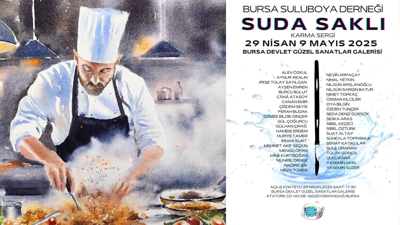 Bursa suluboya derneği’nden suluboya sanatına dair yeni bir perspektif suda saklı